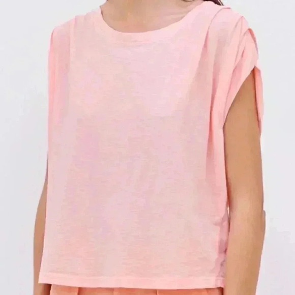 Sundry PLEATED SHOULDER TEE - Picture 4 of 5